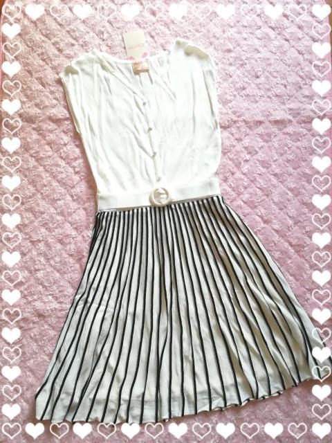 新品☆プライムパターン*フレンチスリーブ配色ニットワンピ < ブランド  新品☆プライムパターン*フレンチスリーブ配色ニットワンピ  < ブランドの