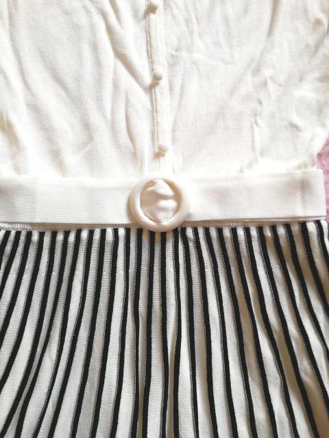 新品☆プライムパターン*フレンチスリーブ配色ニットワンピ < ブランド  新品☆プライムパターン*フレンチスリーブ配色ニットワンピ < ブランドの