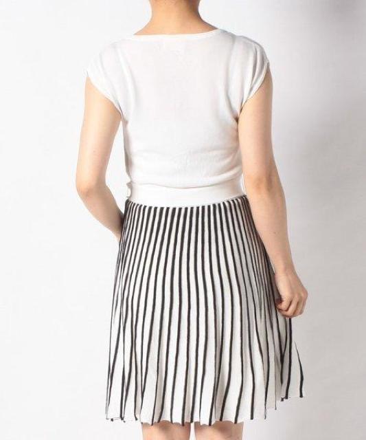 新品☆プライムパターン*フレンチスリーブ配色ニットワンピ < ブランド  新品☆プライムパターン*フレンチスリーブ配色ニットワンピ < ブランドの