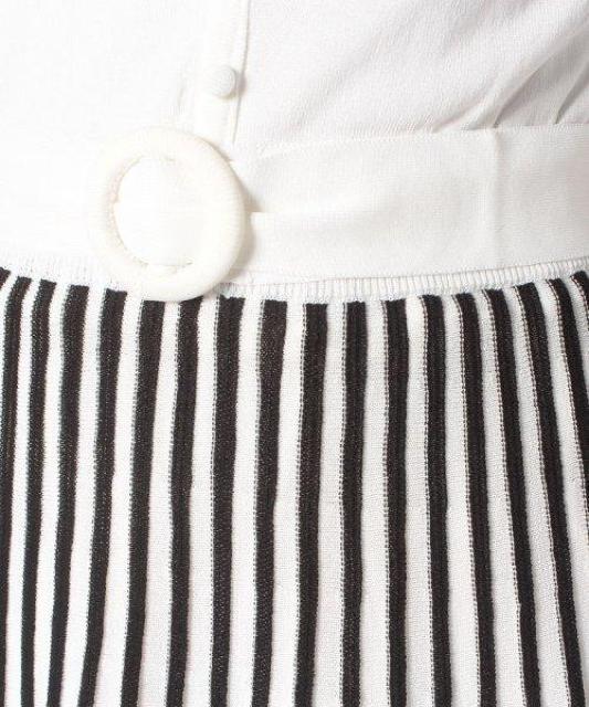 新品☆プライムパターン*フレンチスリーブ配色ニットワンピ < ブランド  新品☆プライムパターン*フレンチスリーブ配色ニットワンピ < ブランドの