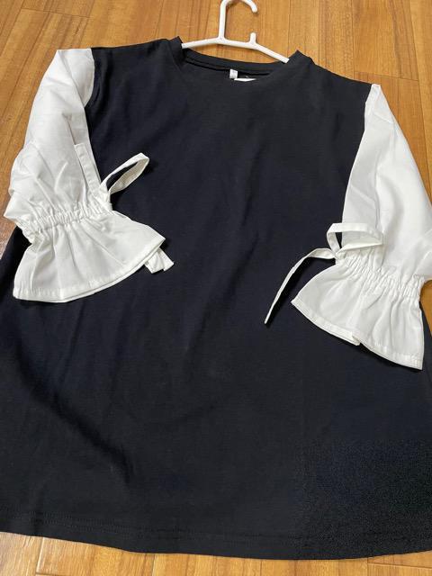 新品.未使用.薄手.7部袖可愛いトップス < 女性ファッション  新品.未使用.薄手.7部袖可愛いトップス  < 女性ファッションの