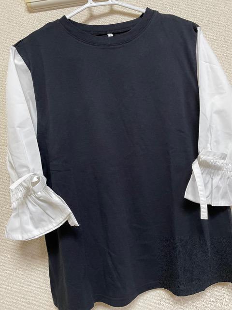 新品.未使用.薄手.7部袖可愛いトップス < 女性ファッション  新品.未使用.薄手.7部袖可愛いトップス < 女性ファッションの