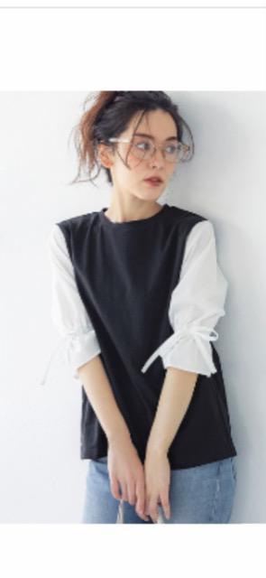 新品.未使用.薄手.7部袖可愛いトップス < 女性ファッション  新品.未使用.薄手.7部袖可愛いトップス < 女性ファッションの