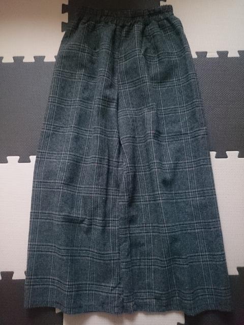 fifth フィフス☆ワイドパンツ★ウール調☆チェック柄★グレー系☆ < 女性ファッション  fifth フィフス☆ワイドパンツ★ウール調☆チェック柄★グレー系☆ < 女性ファッションの