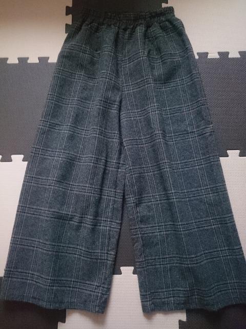 fifth フィフス☆ワイドパンツ★ウール調☆チェック柄★グレー系☆ < 女性ファッション  fifth フィフス☆ワイドパンツ★ウール調☆チェック柄★グレー系☆ < 女性ファッションの