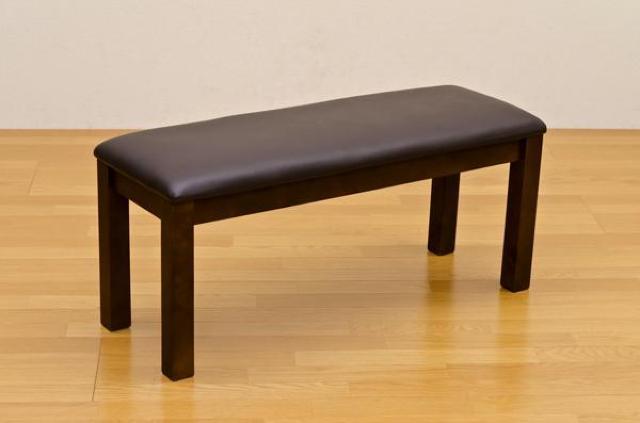 【送料無料】ダイニングベンチ 天然木 PVCレザー 合皮シート ブラウン < インテリア/ライフ 【送料無料】ダイニングベンチ 天然木 PVCレザー 合皮シート ブラウン < インテリア/ライフの