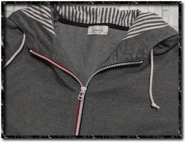 ジュンレッド 7分袖ジップパーカー < ブランド  ジュンレッド 7分袖ジップパーカー < ブランドの