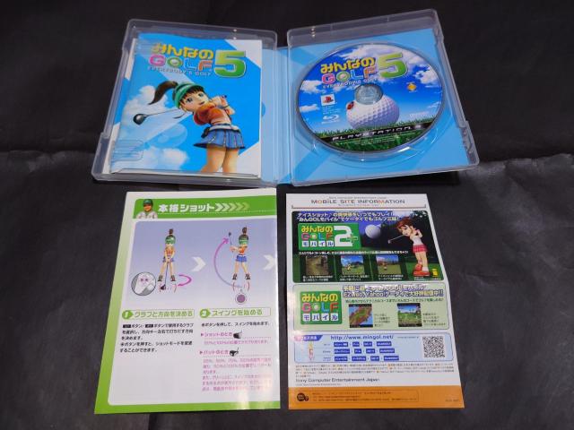 PS3 みんなのGOLF5 / みんなのゴルフ5 みんGOL5 みんゴル5 インストラクションカード・チラシ付き < ゲーム本体/ソフト  PS3 みんなのGOLF5 / みんなのゴルフ5 みんGOL5 みんゴル5 インストラクションカード・チラシ付き < ゲーム本体/ソフトの