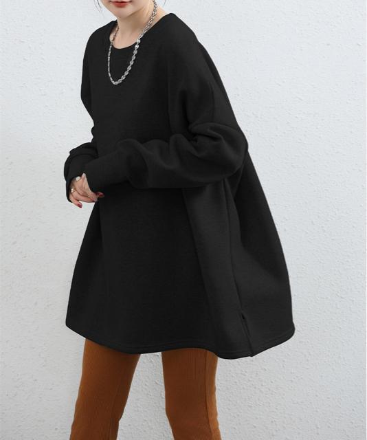 送料無料 新品 ビッグシルエットスウェット裏起毛トップス < 女性ファッション  送料無料 新品 ビッグシルエットスウェット裏起毛トップス < 女性ファッションの