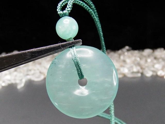 一点物アイス種半透明天然石アマゾナイト丸平安扣ペンダント糸ネックレス < 女性アクセサリー/時計  一点物アイス種半透明天然石アマゾナイト丸平安扣ペンダント糸ネックレス < 女性アクセサリー/時計の