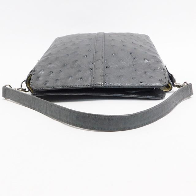1000円 美品 オーストリッチ ハンドバッグ ショルダーバッグ 2WAYバッグ 濃グレー < 女性ファッション 1000円 美品 オーストリッチ ハンドバッグ ショルダーバッグ 2WAYバッグ 濃グレー < 女性ファッションの