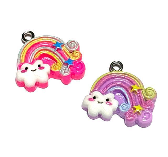 1048 雲と虹 2個 樹脂チャーム アクセサリーパーツ < ペット/手芸/園芸 1048 雲と虹 2個 樹脂チャーム アクセサリーパーツ < ペット/手芸/園芸の