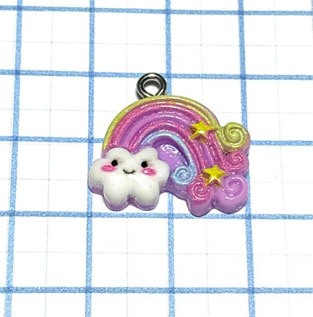 1048 雲と虹 2個 樹脂チャーム アクセサリーパーツ < ペット/手芸/園芸 1048 雲と虹 2個 樹脂チャーム アクセサリーパーツ < ペット/手芸/園芸の