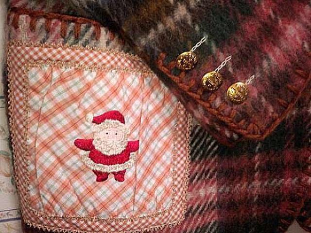 レア!ワンダフルワールド サンタとツリー刺繍パッチジャケット カネコイサオ クリスマスに < ブランド レア!ワンダフルワールド サンタとツリー刺繍パッチジャケット カネコイサオ クリスマスに < ブランドの