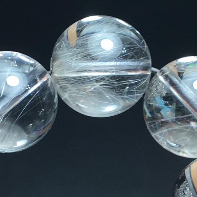 《No.100》希少 天然石シルバールチルクォーツ 12.7mm < 女性アクセサリー/時計  《No.100》希少 天然石シルバールチルクォーツ 12.7mm < 女性アクセサリー/時計の