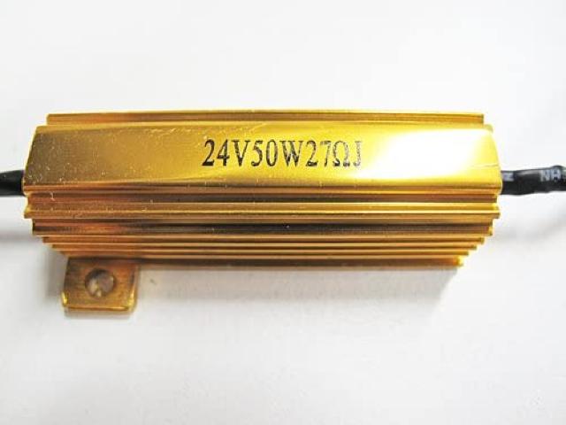 24V LEDウィンカー ハイフラ防止抵抗器 4個セット 50W 27Ω < 自動車/バイク 24V LEDウィンカー ハイフラ防止抵抗器 4個セット 50W 27Ω < 自動車/バイク