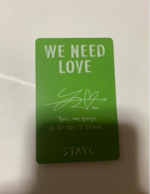 STAYC �W�F�C�@�����g���J�@WE NEED LOVE �� CD/DVD/�r�f�I�� 
