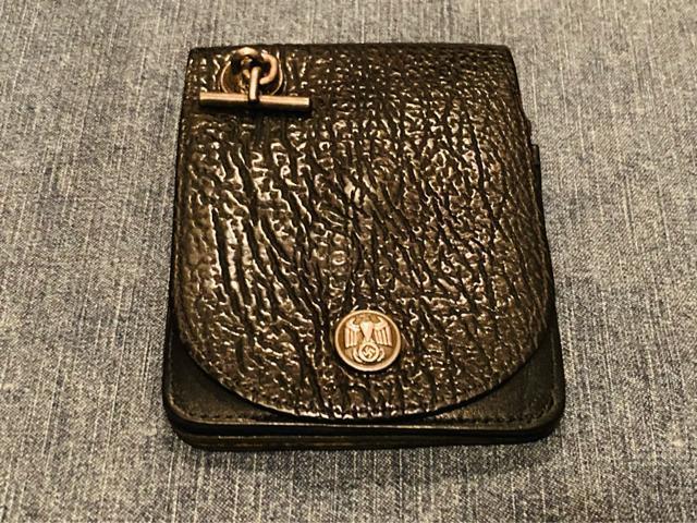 fuck forever 鮫革? シャークスキン? シールスキン? 財布 ウォレット レザー 本革 シルバー 925 < 男性ファッション  fuck forever 鮫革? シャークスキン? シールスキン? 財布 ウォレット レザー 本革 シルバー 925  < 男性ファッションの