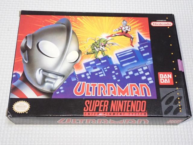 SFC��ULTRAMAN SNES �C�O�� �k�Ĕ� �[�q���|��  �� �Q�[���{��/�\�t�g�� 
