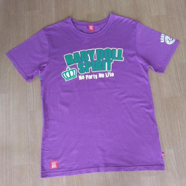 斜め王冠Tシャツ 紫 L ベビードールBABYDOLLベビド < ブランド 斜め王冠Tシャツ 紫 L ベビードールBABYDOLLベビド < ブランドの