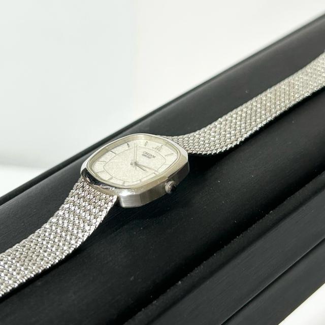 美品 SEIKO セイコー クレドール 腕時計 クォーツ 2針 バーインデックス 動作確認済 < ブランド 美品 SEIKO セイコー クレドール 腕時計 クォーツ 2針 バーインデックス 動作確認済 < ブランドの