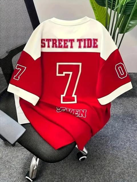 超お買い得1090円★07Star3D メンズ グラフィックTシャツ ストリートウェアUSAサイズS(日本サイズL相当) 赤 < 男性ファッション  超お買い得1090円★07Star3D メンズ グラフィックTシャツ ストリートウェアUSAサイズS(日本サイズL相当) 赤 < 男性ファッションの