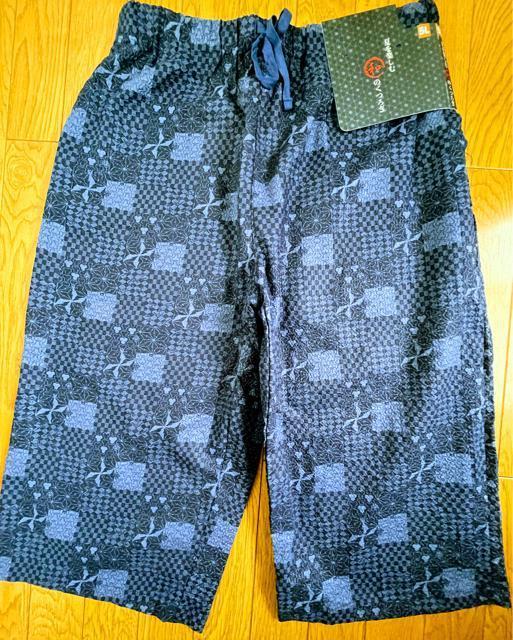 5Lサイズ!高貴紳士的!リップル浴衣素材!和のくつろぎ!両サイドand後一つポケット付き!爽やかな着心地!ハーフパンツ!新品! < 男性ファッション  5Lサイズ!高貴紳士的!リップル浴衣素材!和のくつろぎ!両サイドand後一つポケット付き!爽やかな着心地!ハーフパンツ!新品!  < 男性ファッションの