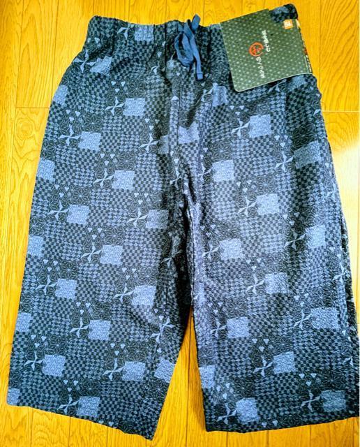5Lサイズ!高貴紳士的!リップル浴衣素材!和のくつろぎ!両サイドand後一つポケット付き!爽やかな着心地!ハーフパンツ!新品! < 男性ファッション  5Lサイズ!高貴紳士的!リップル浴衣素材!和のくつろぎ!両サイドand後一つポケット付き!爽やかな着心地!ハーフパンツ!新品! < 男性ファッションの