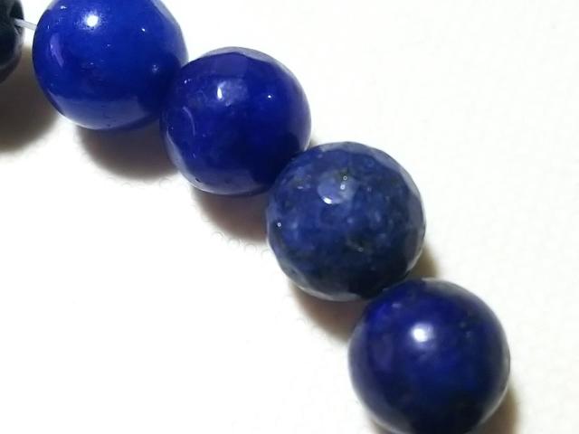 天然石★青瑪瑙 10mm128面カット 半連 < 女性アクセサリー/時計  天然石★青瑪瑙 10mm128面カット 半連 < 女性アクセサリー/時計の