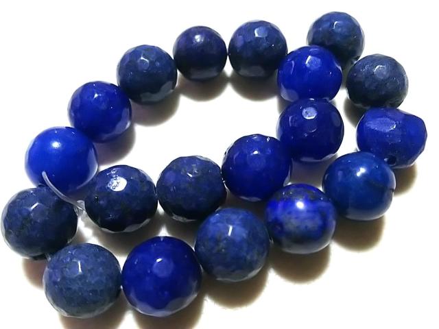 天然石★青瑪瑙 10mm128面カット 半連 < 女性アクセサリー/時計  天然石★青瑪瑙 10mm128面カット 半連 < 女性アクセサリー/時計の