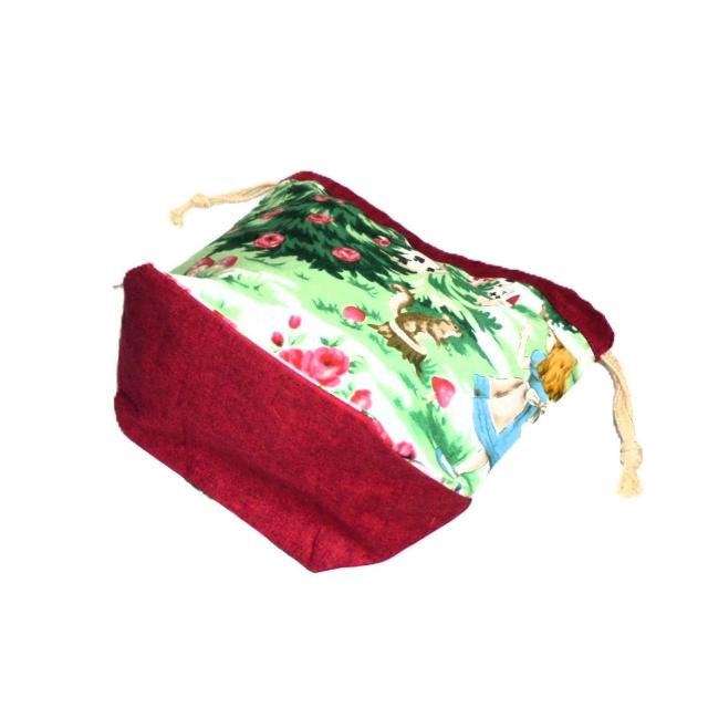 【底マチ幅が広い巾着】◆不思議の国のアリス◆裏地あり巾着 < 女性ファッション 【底マチ幅が広い巾着】◆不思議の国のアリス◆裏地あり巾着 < 女性ファッションの