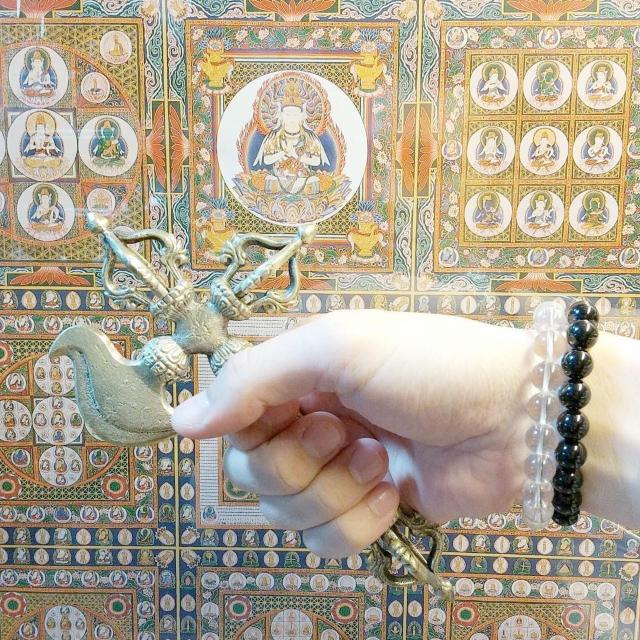 チベット密教法具 カルタリ ドルジェ 長さ20cm ヴァジュラ < インテリア/ライフ  チベット密教法具 カルタリ ドルジェ 長さ20cm ヴァジュラ  < インテリア/ライフの