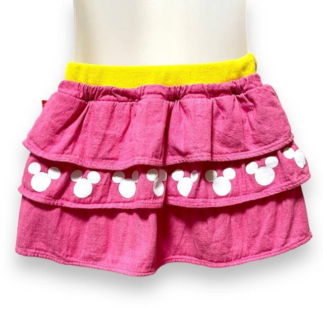 【BABYDOLL×DiSNEY/90】ミッキープリント入3段フリルミニスカート < ブランド  【BABYDOLL×DiSNEY/90】ミッキープリント入3段フリルミニスカート < ブランドの