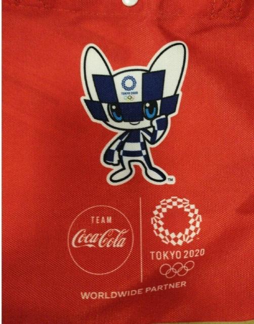 TOKYO2020オリンピック ミライトワ ナイロントートバッグ エコバック 赤 < 女性ファッション  TOKYO2020オリンピック ミライトワ ナイロントートバッグ エコバック 赤 < 女性ファッションの