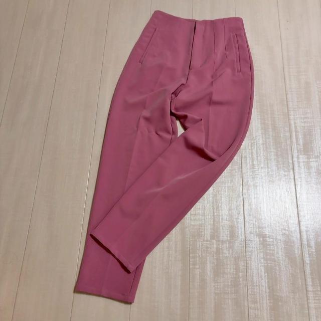 ◆GRL/グレイル◆ハイウエストテーパードパンツ★ピンクXS*秋コーデ♪ < ブランド  ◆GRL/グレイル◆ハイウエストテーパードパンツ★ピンクXS*秋コーデ♪ < ブランドの
