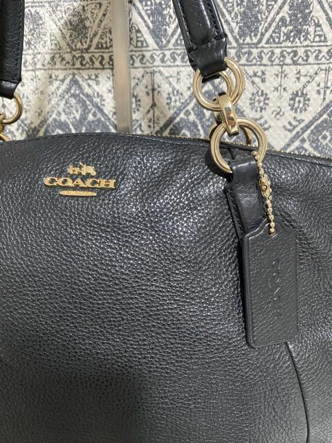 【美品】COACH コーチ F36675 レザー トートバッグ ハンド ブラック < ブランド  【美品】COACH コーチ F36675 レザー トートバッグ ハンド ブラック < ブランドの