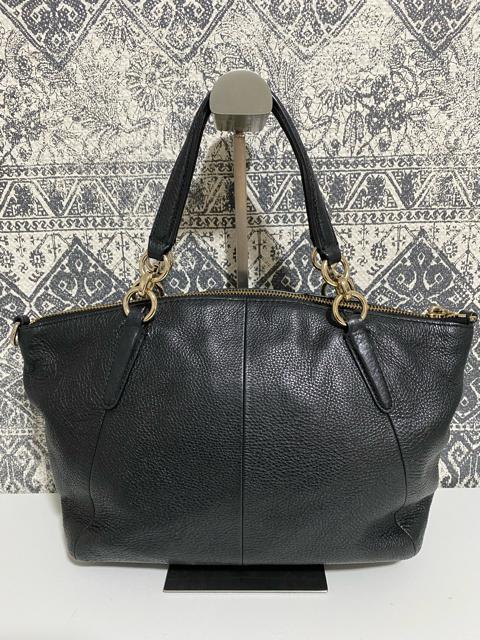 【美品】COACH コーチ F36675 レザー トートバッグ ハンド ブラック < ブランド  【美品】COACH コーチ F36675 レザー トートバッグ ハンド ブラック < ブランドの