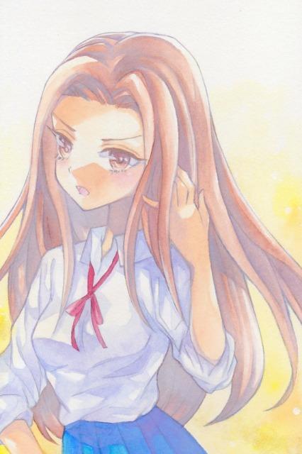 自作イラスト「オリジナル/髪を触る」 < アニメ/コミック/キャラクター 自作イラスト「オリジナル/髪を触る」 < アニメ/コミック/キャラクターの