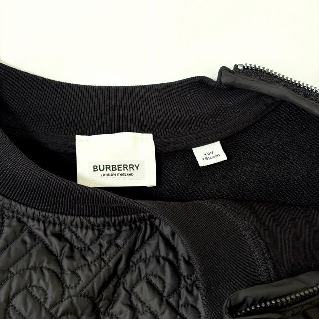 【未使用】BURBERRY ブラックキルティング トレーナー 12Y 152cm バーバリー < キッズ/ベビー 【未使用】BURBERRY ブラックキルティング トレーナー 12Y 152cm バーバリー < キッズ/ベビーの