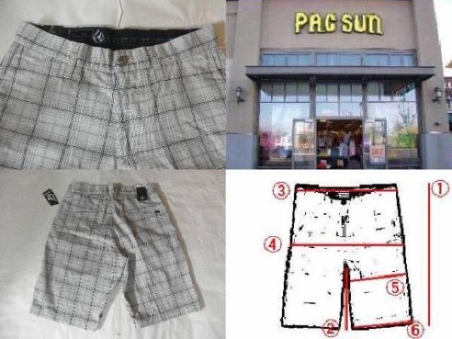 USA購入 ボルコム VOLCOM 渋いチェック柄 ハーフP 28インチGray < ブランド  USA購入 ボルコム VOLCOM 渋いチェック柄 ハーフP 28インチGray < ブランドの