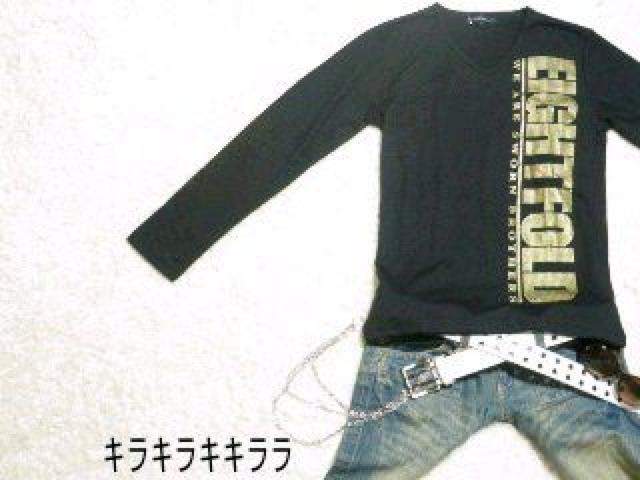 《New》悪羅悪羅★Vネック・ゴールド箔プリ*ロンTeeA<ブラックL> < 男性ファッション 《New》悪羅悪羅★Vネック・ゴールド箔プリ*ロンTeeA<ブラックL> < 男性ファッションの