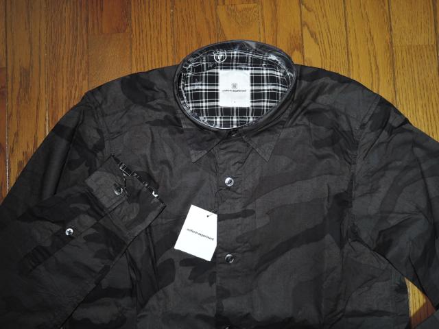 新品 uniform experiment DOUBLE LAYERD SHIRT 1 迷彩 チェック柄 レイヤード シャツ < ブランド 新品 uniform experiment DOUBLE LAYERD SHIRT 1 迷彩 チェック柄 レイヤード シャツ < ブランドの