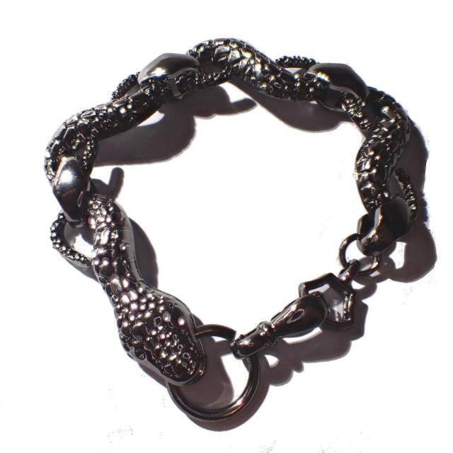 黒色 蛇 ヘビ へび スネーク ブレスレット アクセサリー ブラック メンズ < 男性アクセサリー/時計 黒色 蛇 ヘビ へび スネーク ブレスレット アクセサリー ブラック メンズ < 男性アクセサリー/時計の