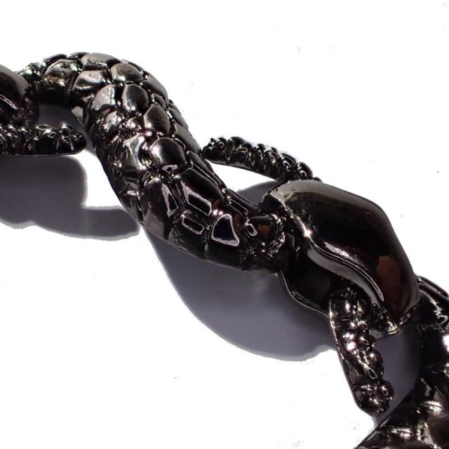 黒色 蛇 ヘビ へび スネーク ブレスレット アクセサリー ブラック メンズ < 男性アクセサリー/時計 黒色 蛇 ヘビ へび スネーク ブレスレット アクセサリー ブラック メンズ < 男性アクセサリー/時計の