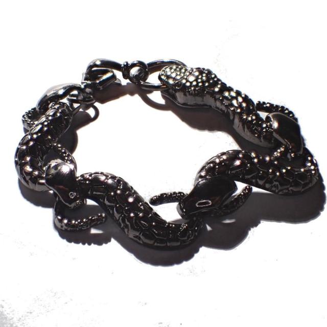 黒色 蛇 ヘビ へび スネーク ブレスレット アクセサリー ブラック メンズ < 男性アクセサリー/時計 黒色 蛇 ヘビ へび スネーク ブレスレット アクセサリー ブラック メンズ < 男性アクセサリー/時計の