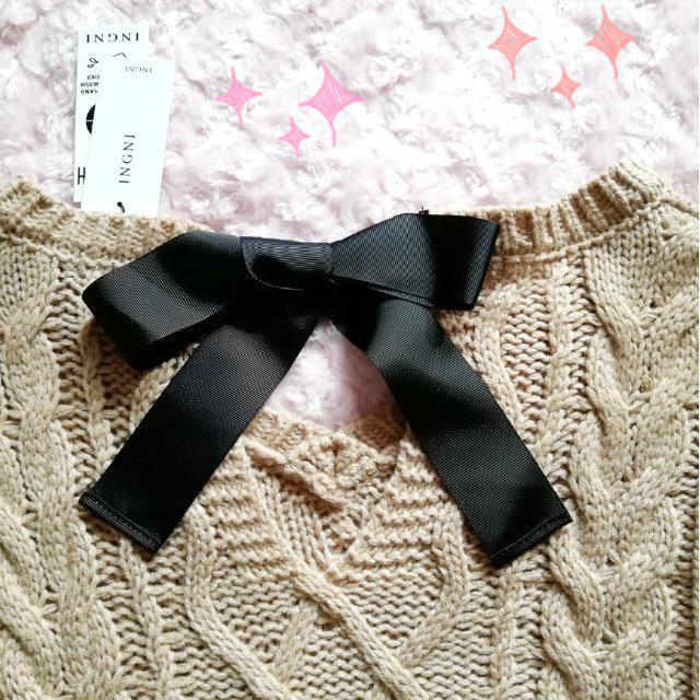 新品☆イング*ダーリンバックリボンチュニックニット < ブランド  新品☆イング*ダーリンバックリボンチュニックニット < ブランドの