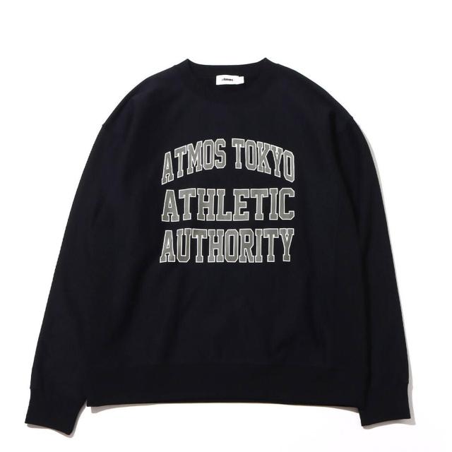 新品 ATMOS アトモス カレッジ スウェット L 黒 クルーネック COLLEGE LOGO SWEAT CREWNECK < ブランド 新品 ATMOS アトモス カレッジ スウェット L 黒 クルーネック COLLEGE LOGO SWEAT CREWNECK < ブランドの