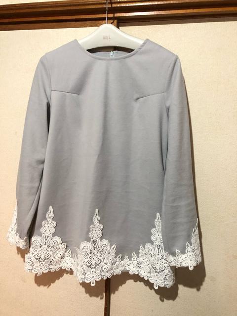 裾、袖レース仕様 オシャレなカットソー < 女性ファッション  裾、袖レース仕様 オシャレなカットソー  < 女性ファッションの