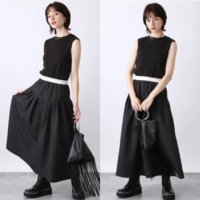 JEANASIS★カットドッキングジャガードワンピース★ < ブランド  JEANASIS★カットドッキングジャガードワンピース★  < ブランドの