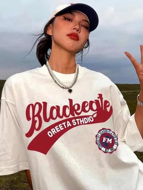 超お買い得1290円★レディース Y2Kスタイル 純綿 ルーズフィットTシャツ - かわいいキャラクタープリント 日本サイズL 白 < 女性ファッション  超お買い得1290円★レディース Y2Kスタイル 純綿 ルーズフィットTシャツ - かわいいキャラクタープリント 日本サイズL 白  < 女性ファッションの